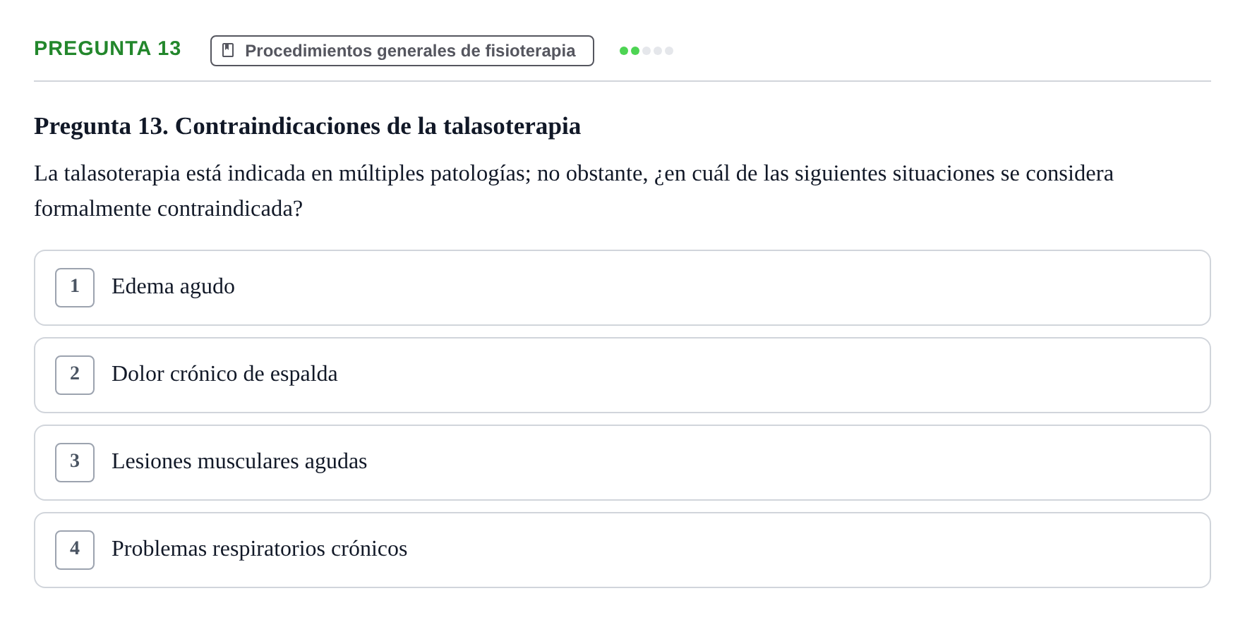 Enunciado: Pregunta 13