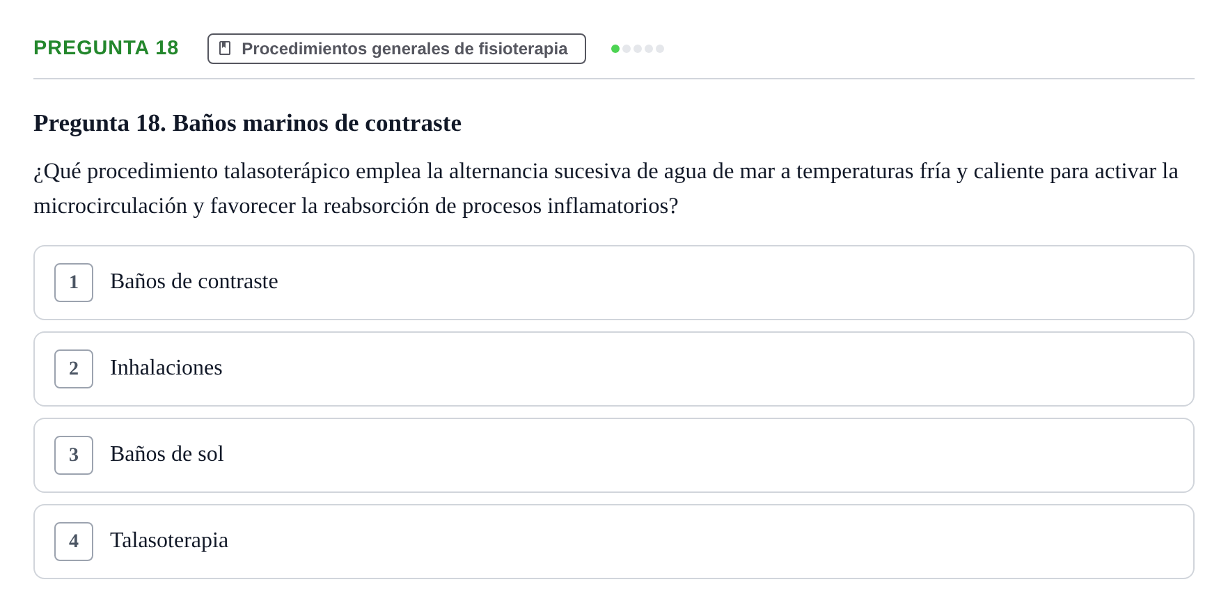 Enunciado: Pregunta 18