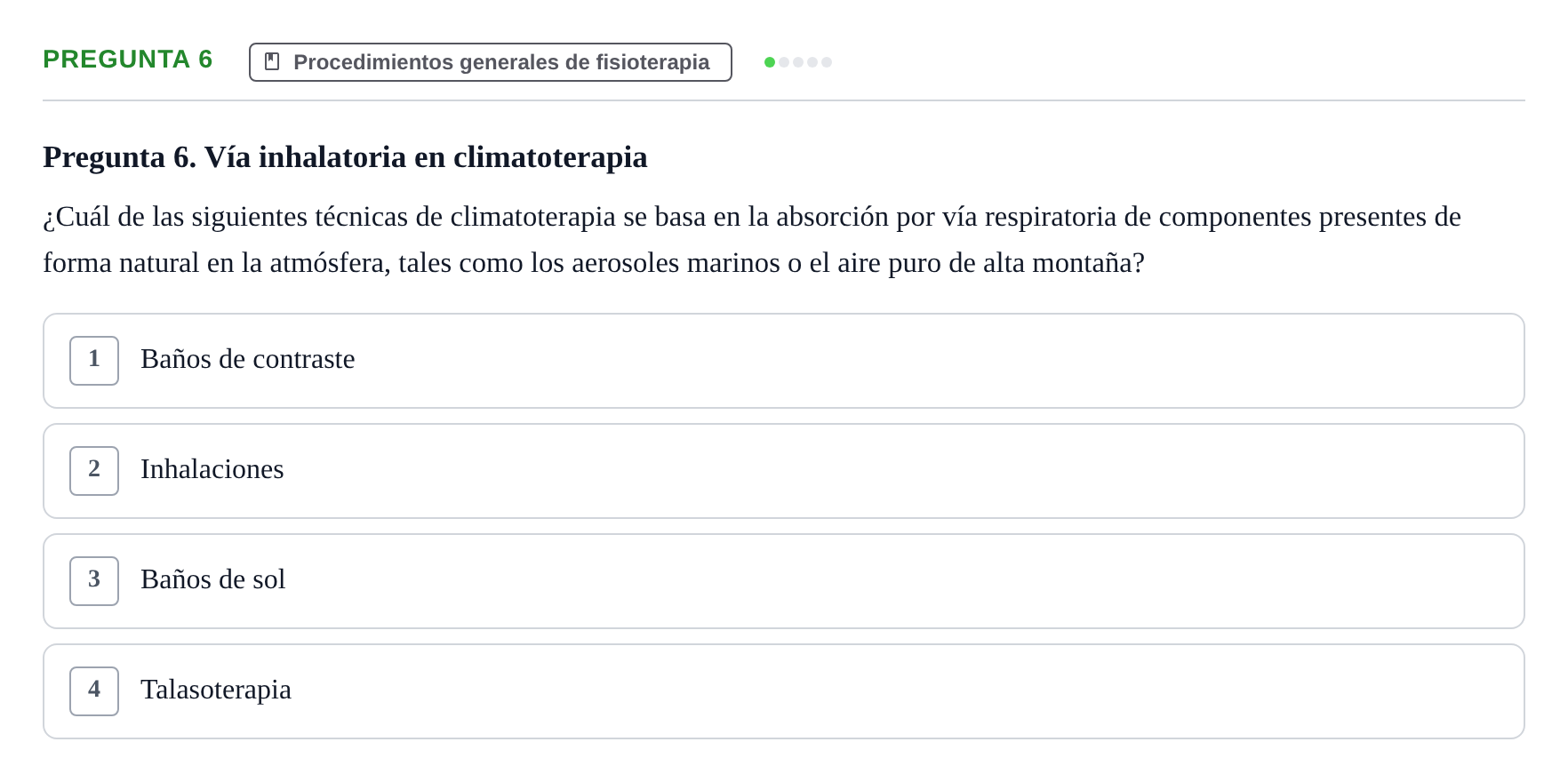 Enunciado: Pregunta 6
