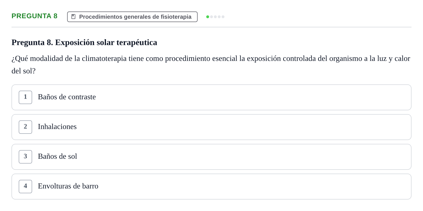 Enunciado: Pregunta 8