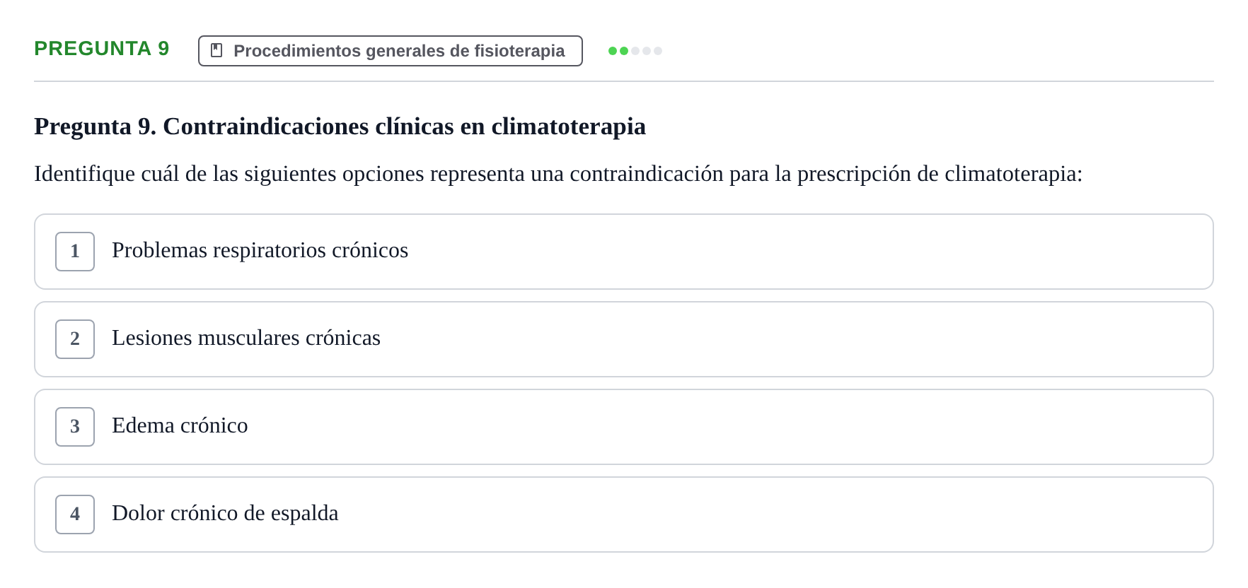 Enunciado: Pregunta 9