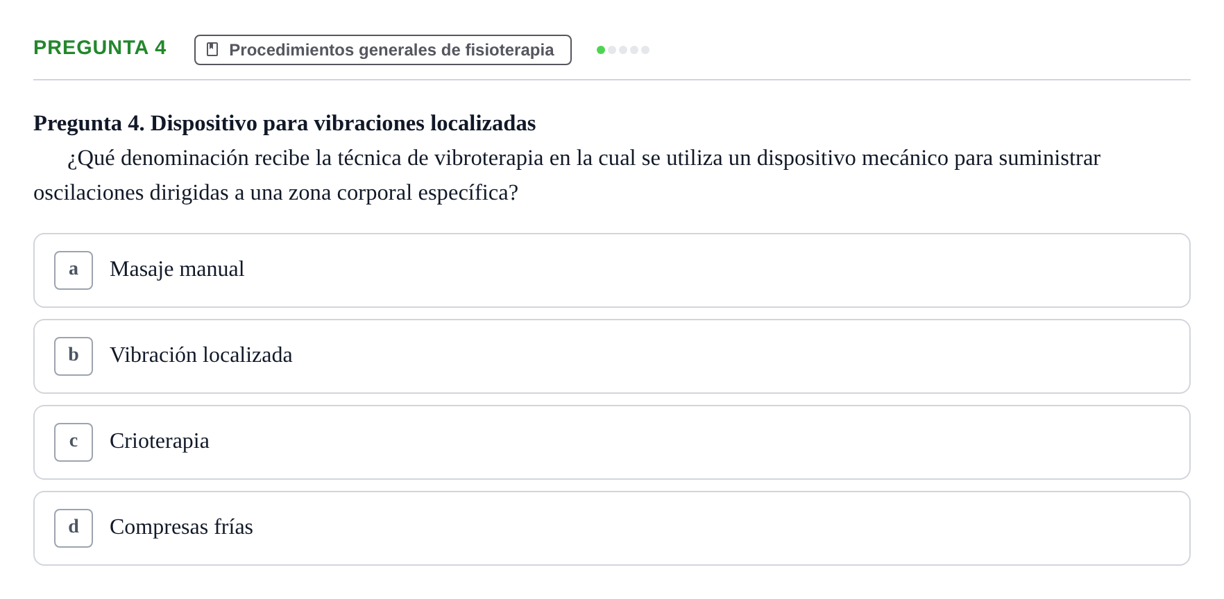 Enunciado: Pregunta 4