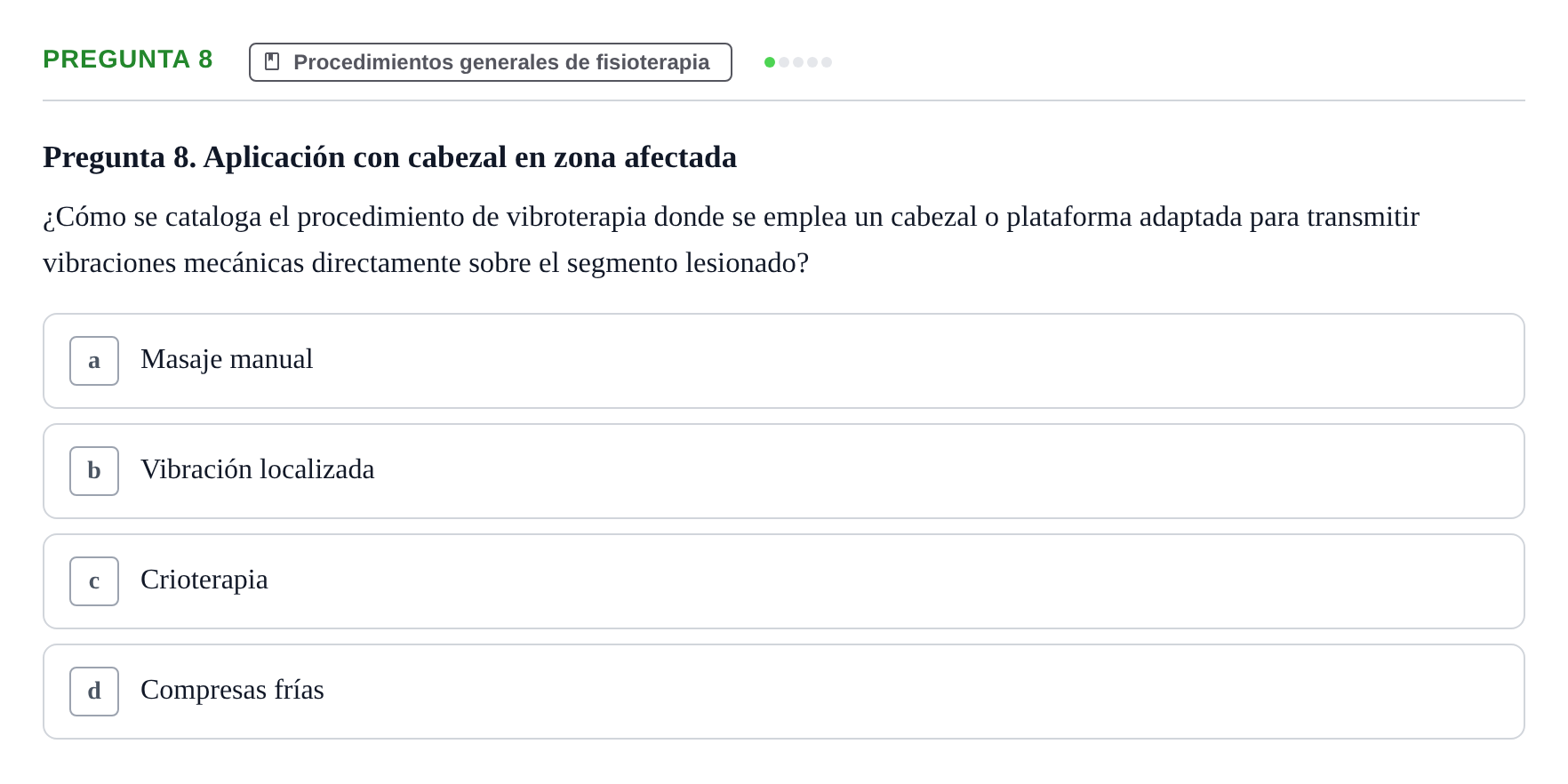Enunciado: Pregunta 8