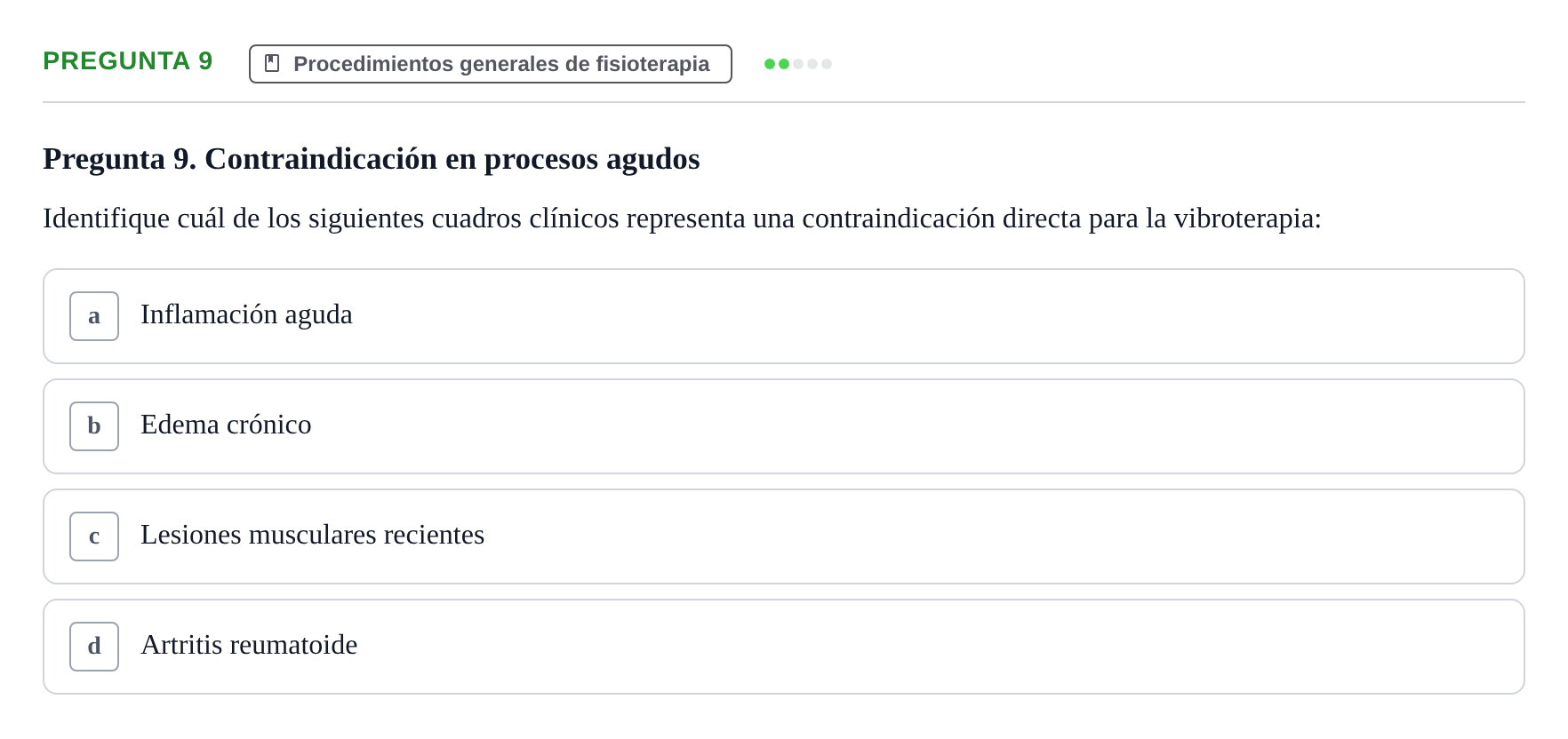 Enunciado: Pregunta 9