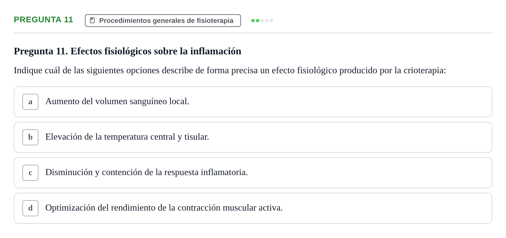 Enunciado: Pregunta 11