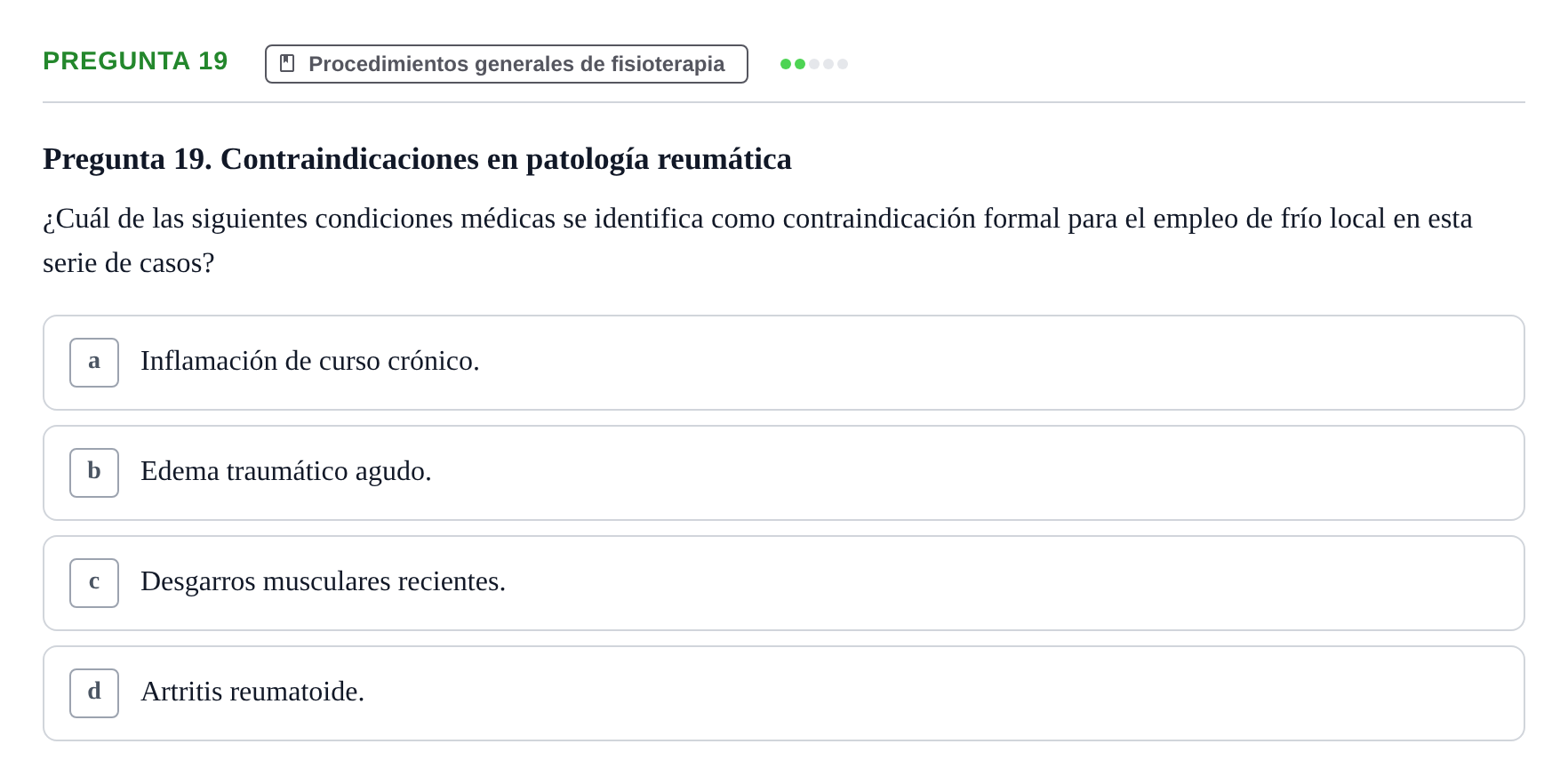 Enunciado: Pregunta 19