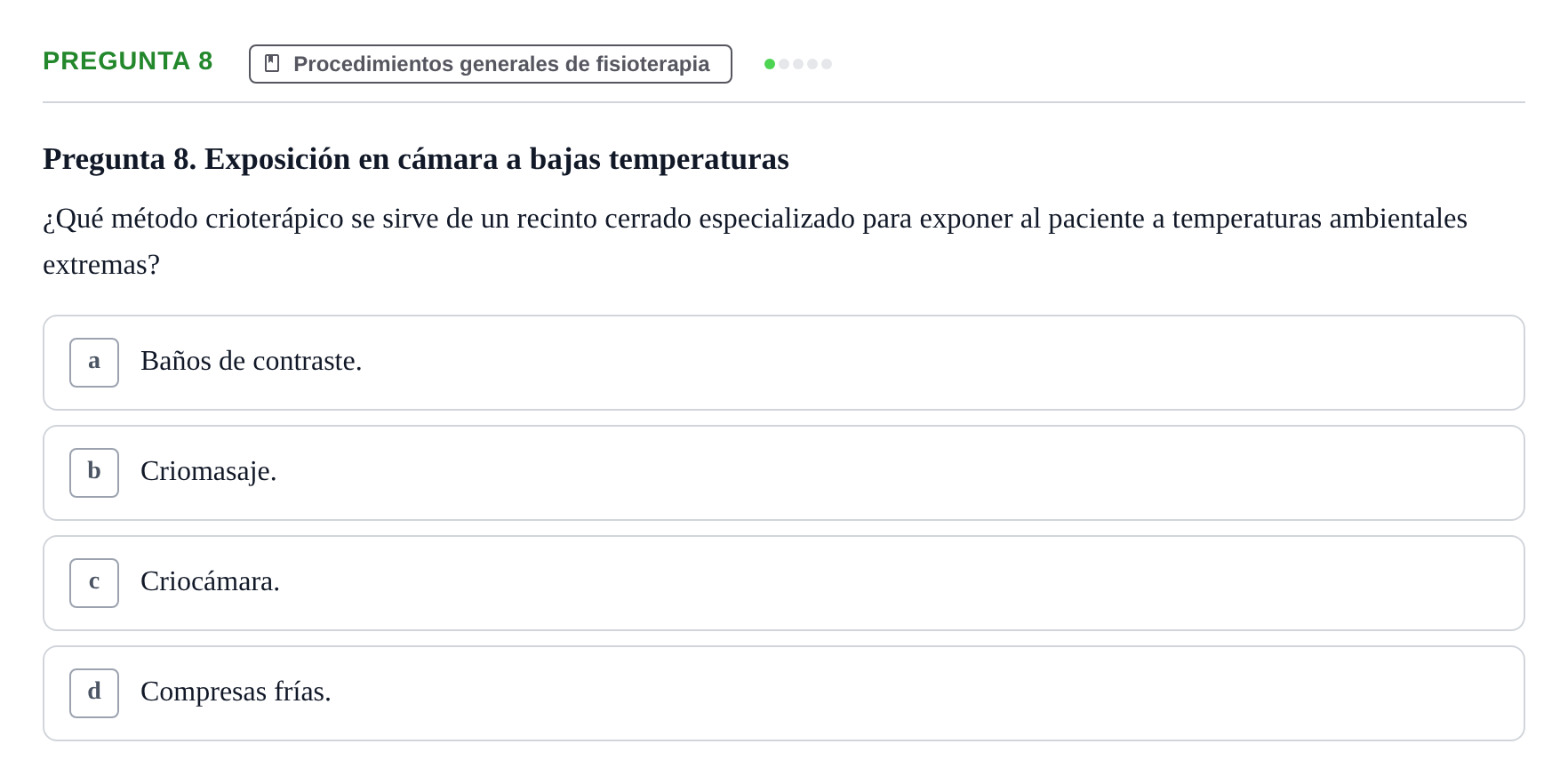 Enunciado: Pregunta 8