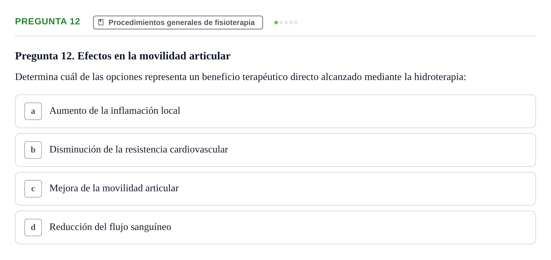 Enunciado: Pregunta 12