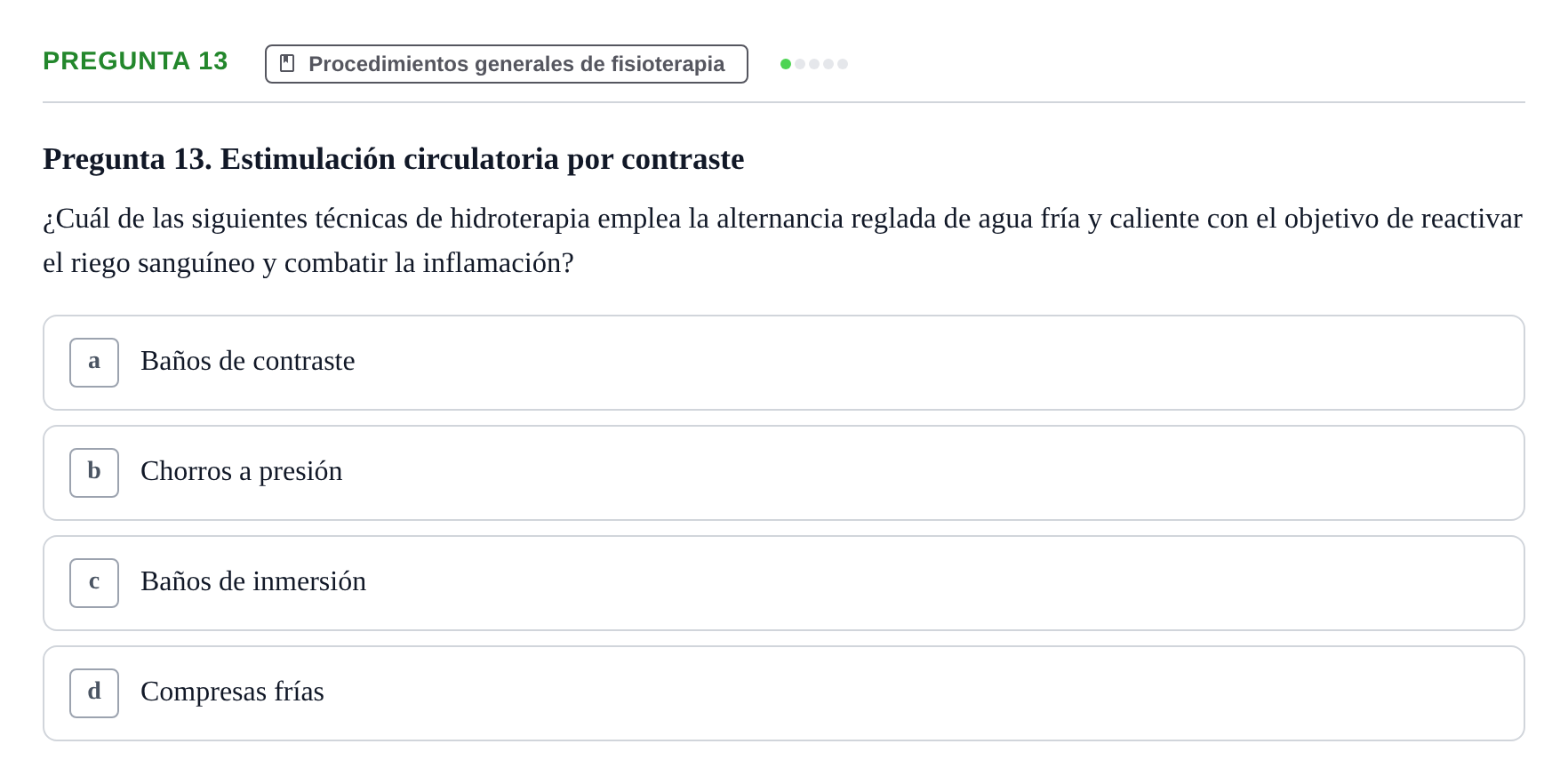 Enunciado: Pregunta 13