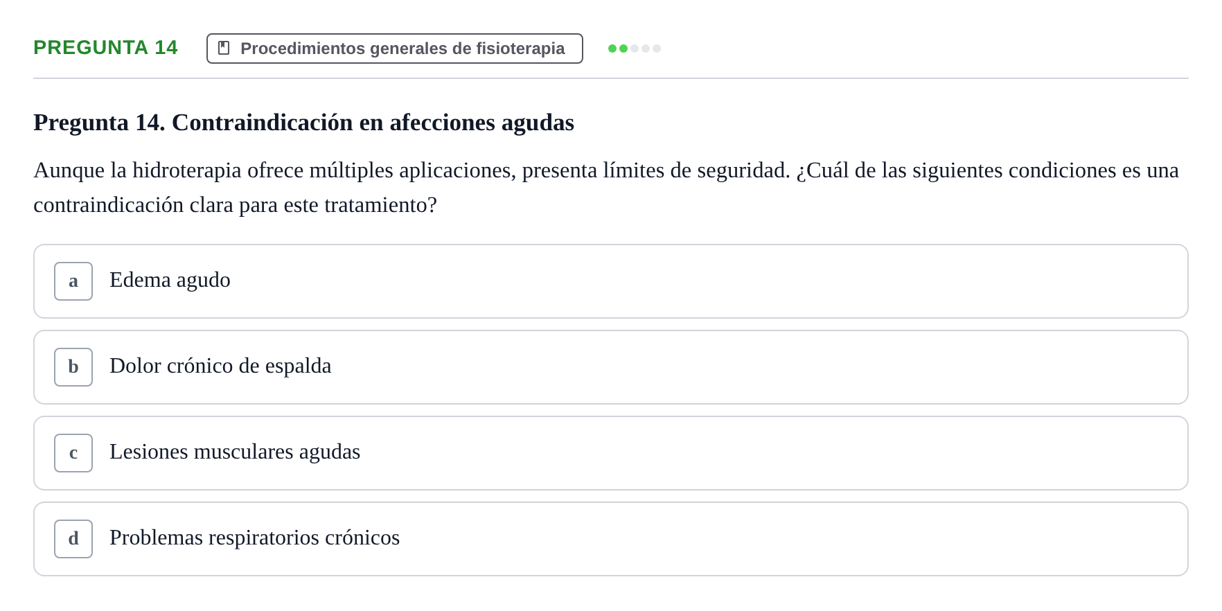 Enunciado: Pregunta 14