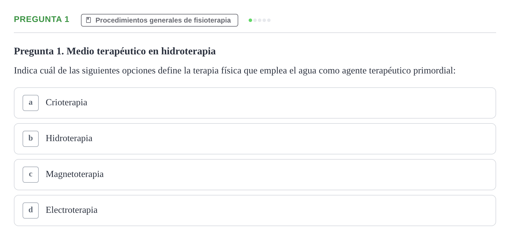 Enunciado: Pregunta 1