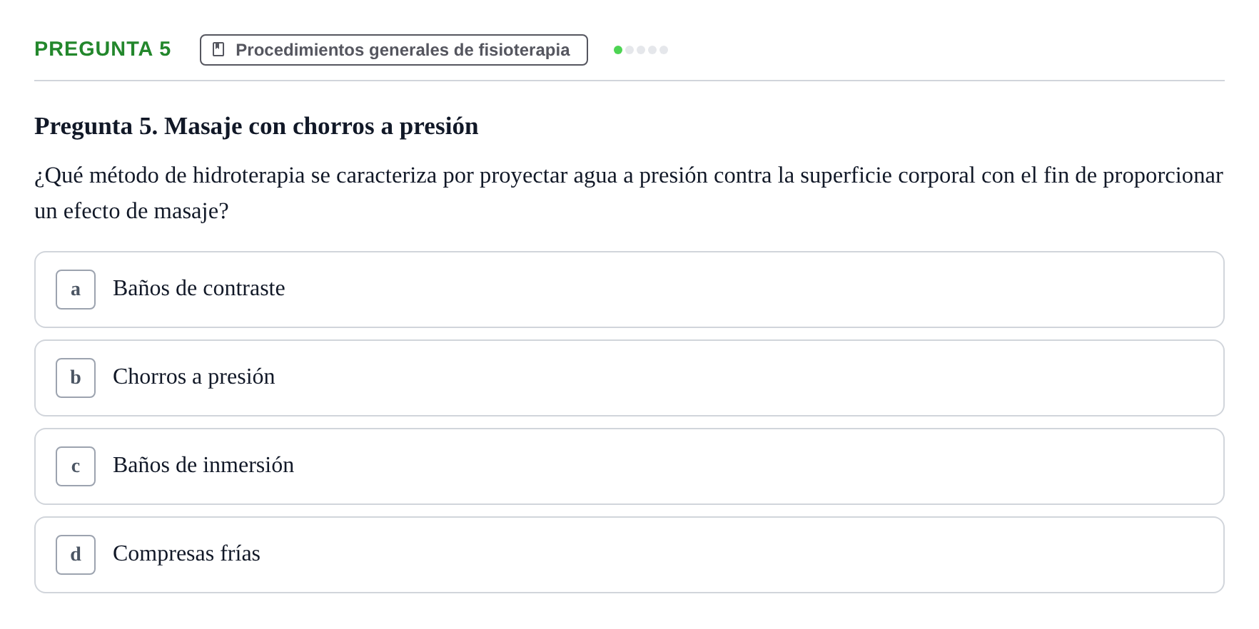 Enunciado: Pregunta 5