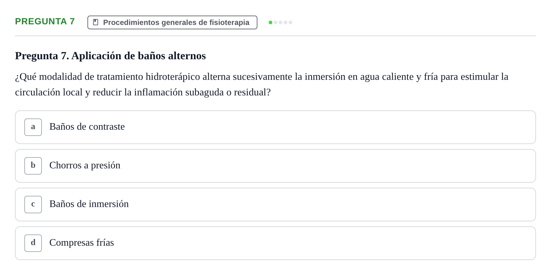 Enunciado: Pregunta 7