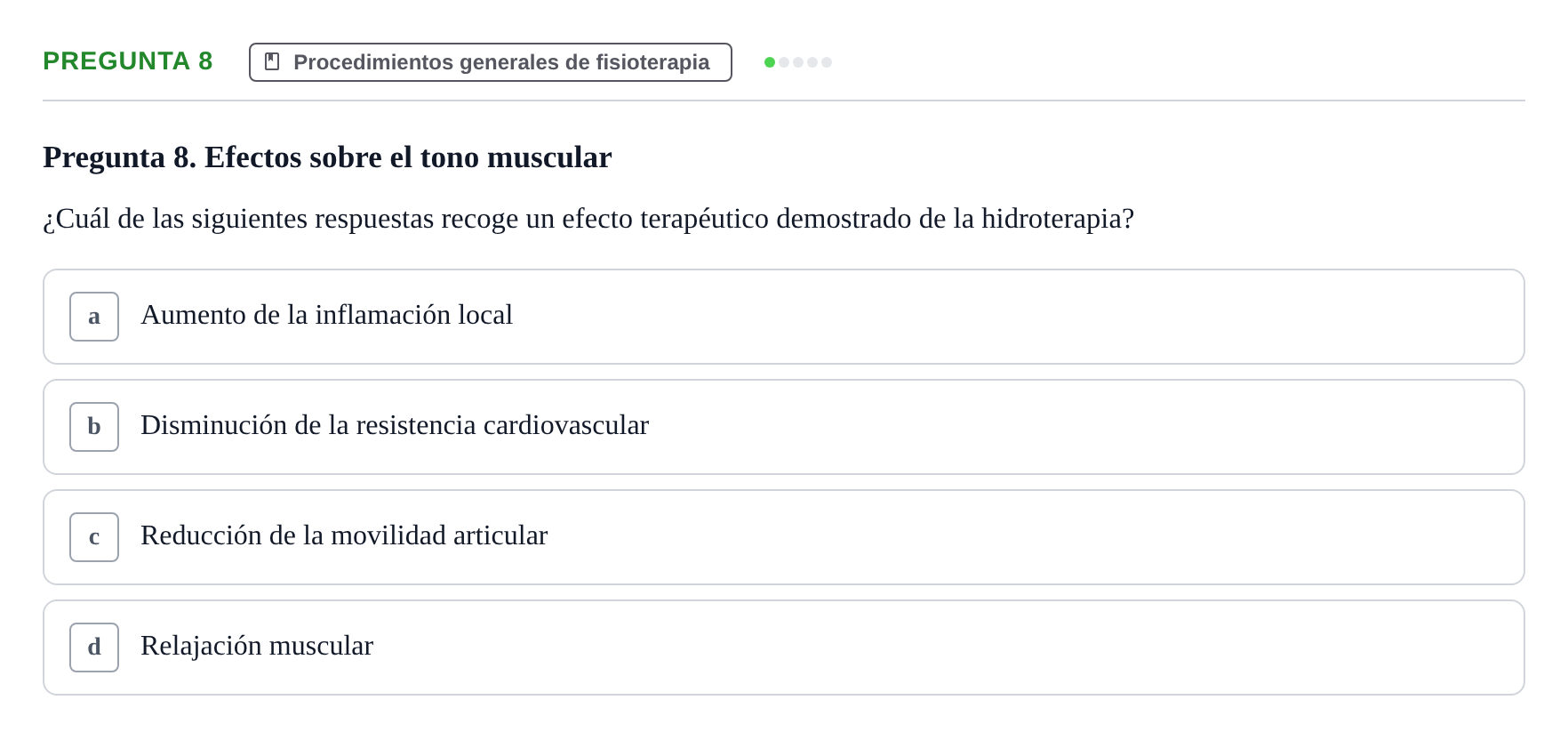 Enunciado: Pregunta 8