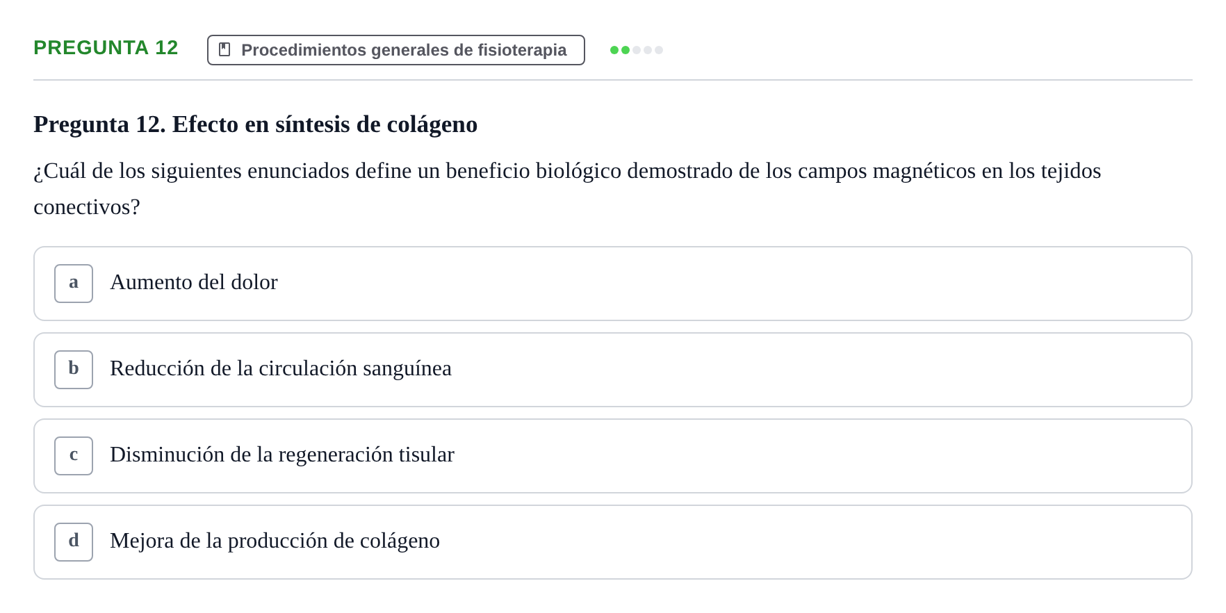 Enunciado: Pregunta 12