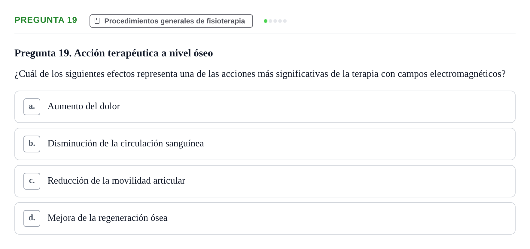 Enunciado: Pregunta 19
