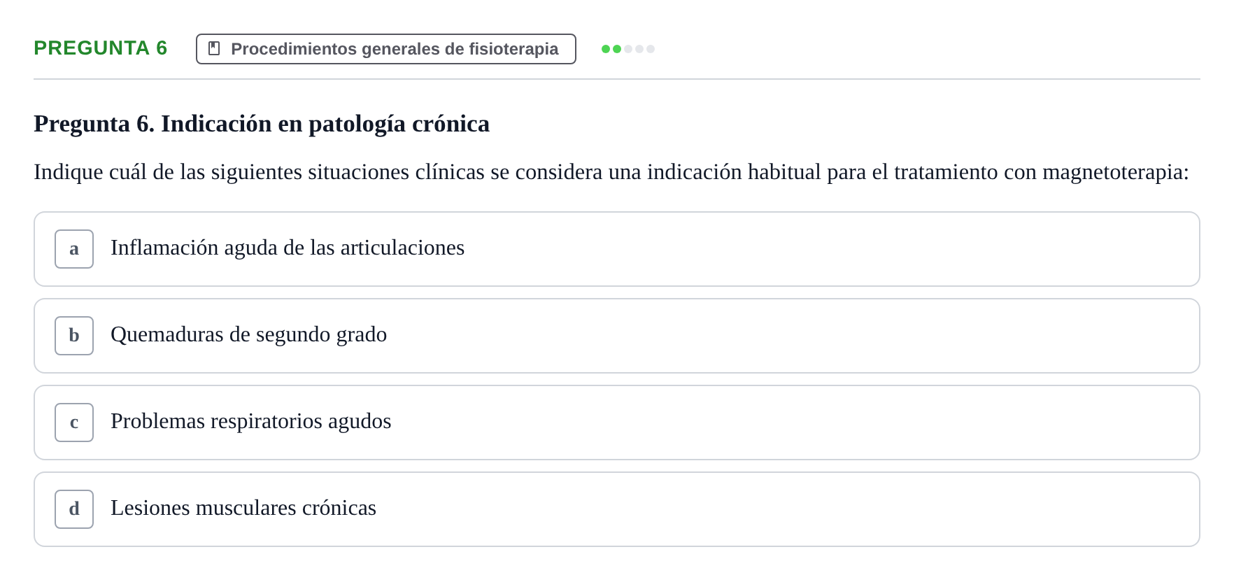 Enunciado: Pregunta 6