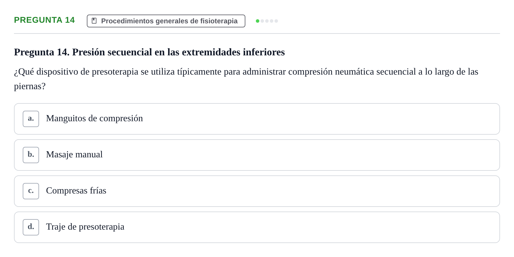 Enunciado: Pregunta 14