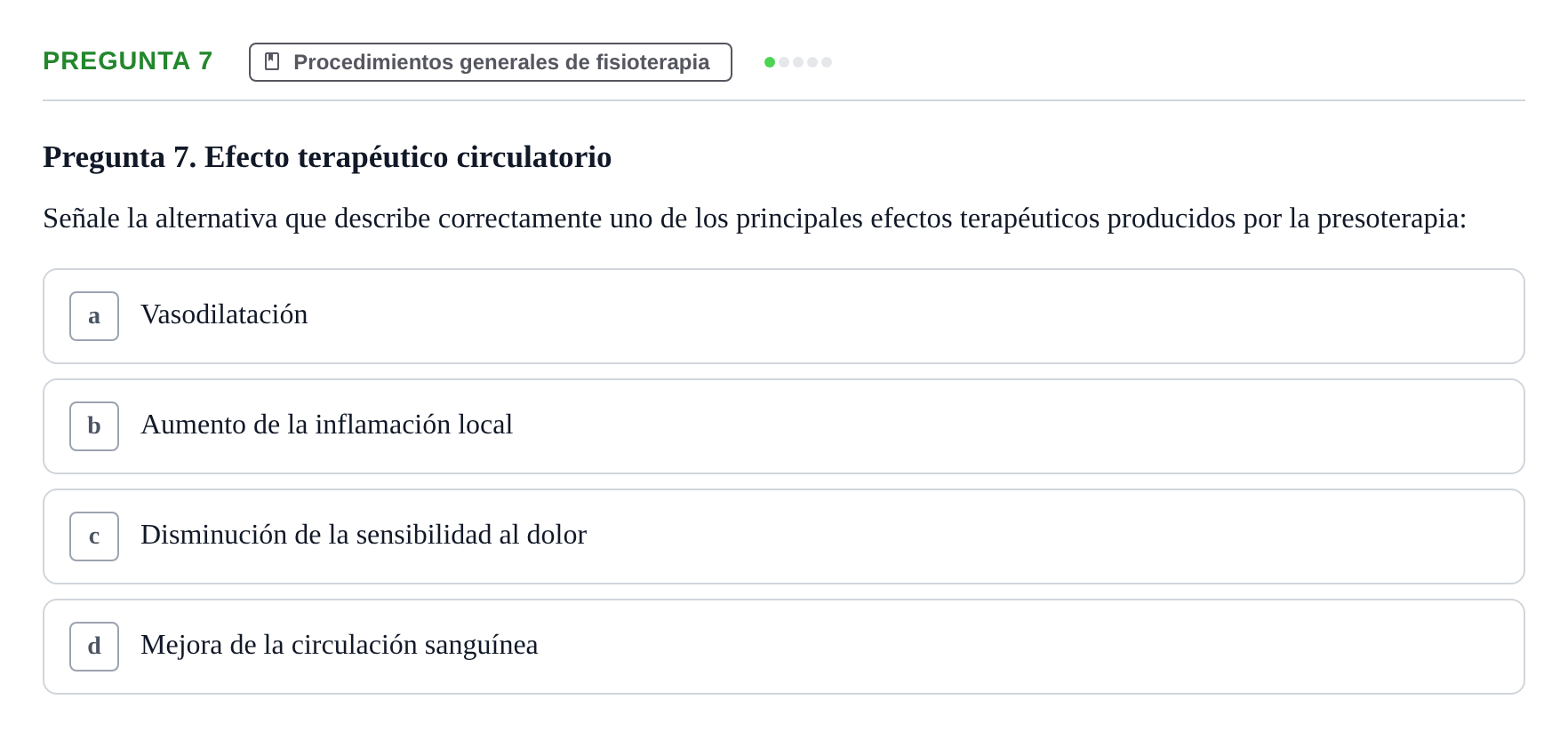Enunciado: Pregunta 7