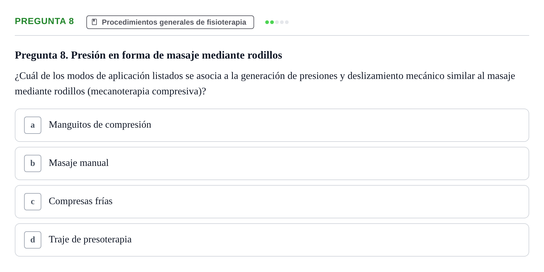 Enunciado: Pregunta 8