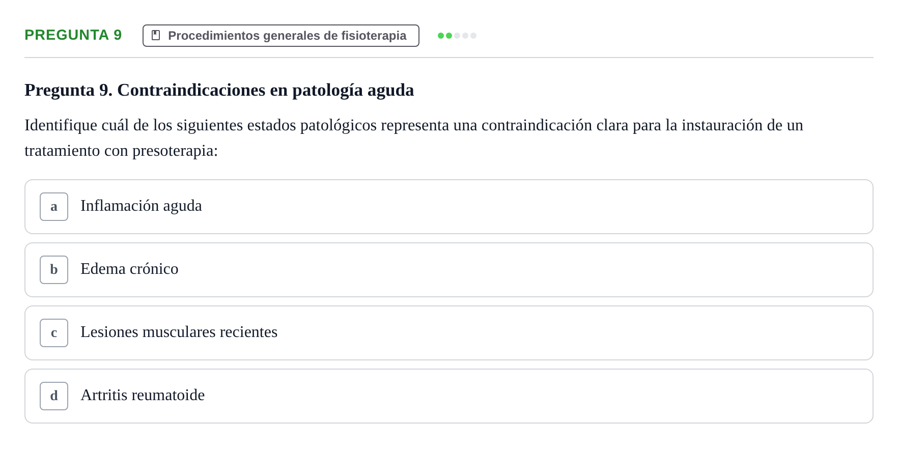 Enunciado: Pregunta 9