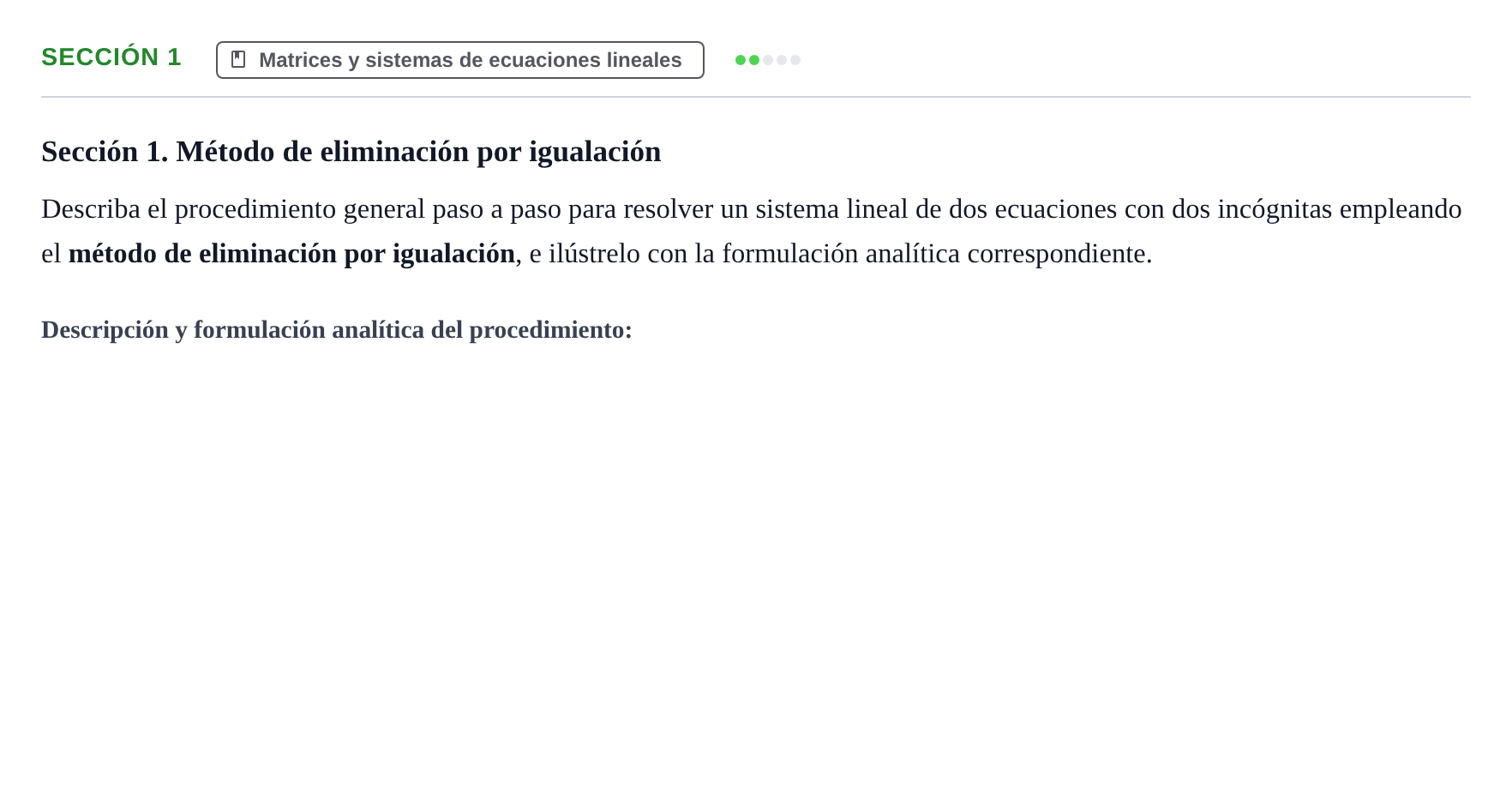 Enunciado: Sección 1