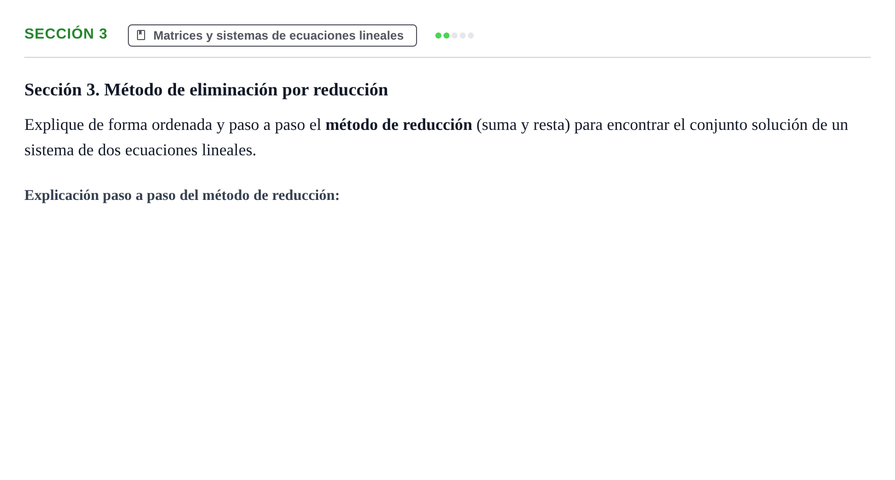 Enunciado: Sección 3