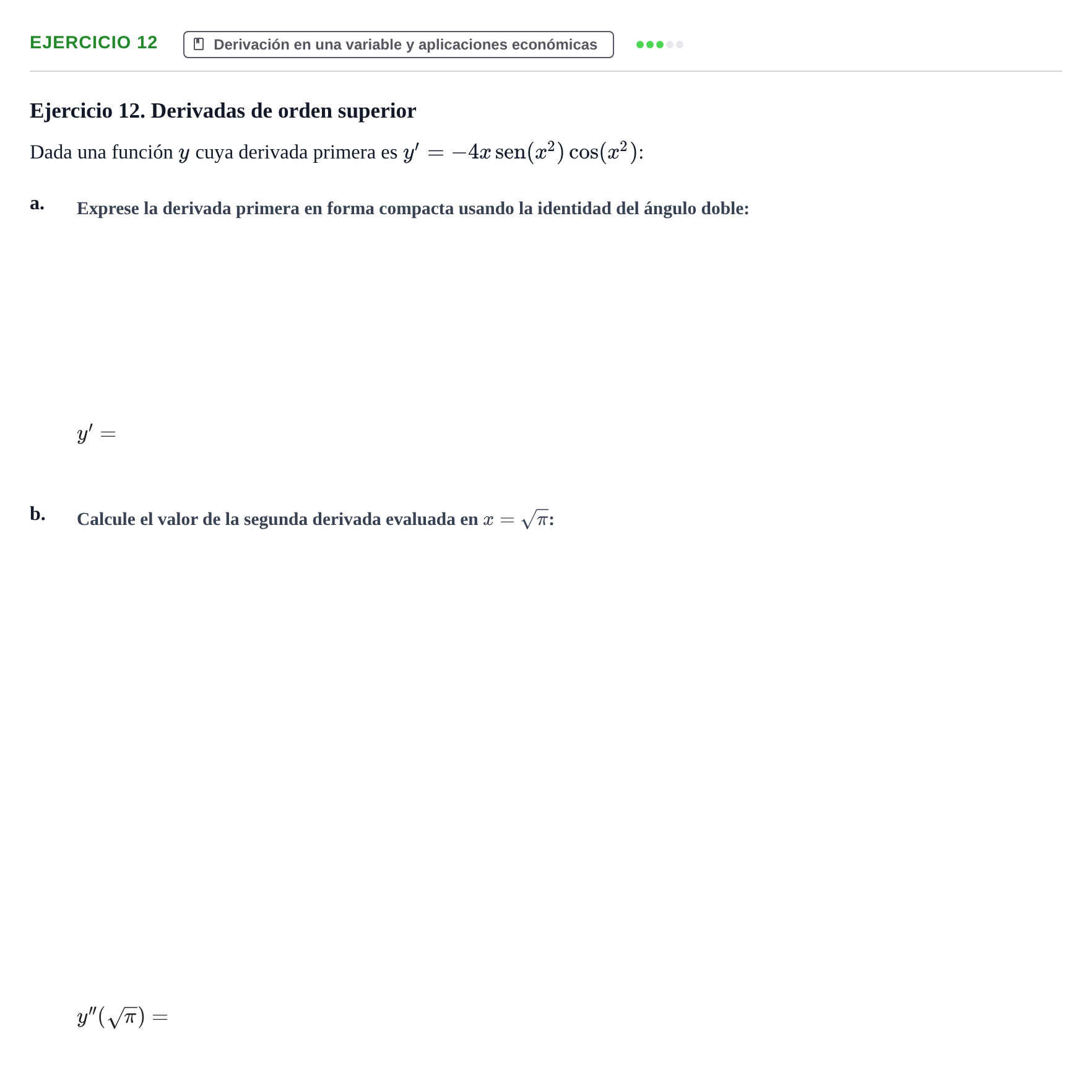 Enunciado: Ejercicio 12