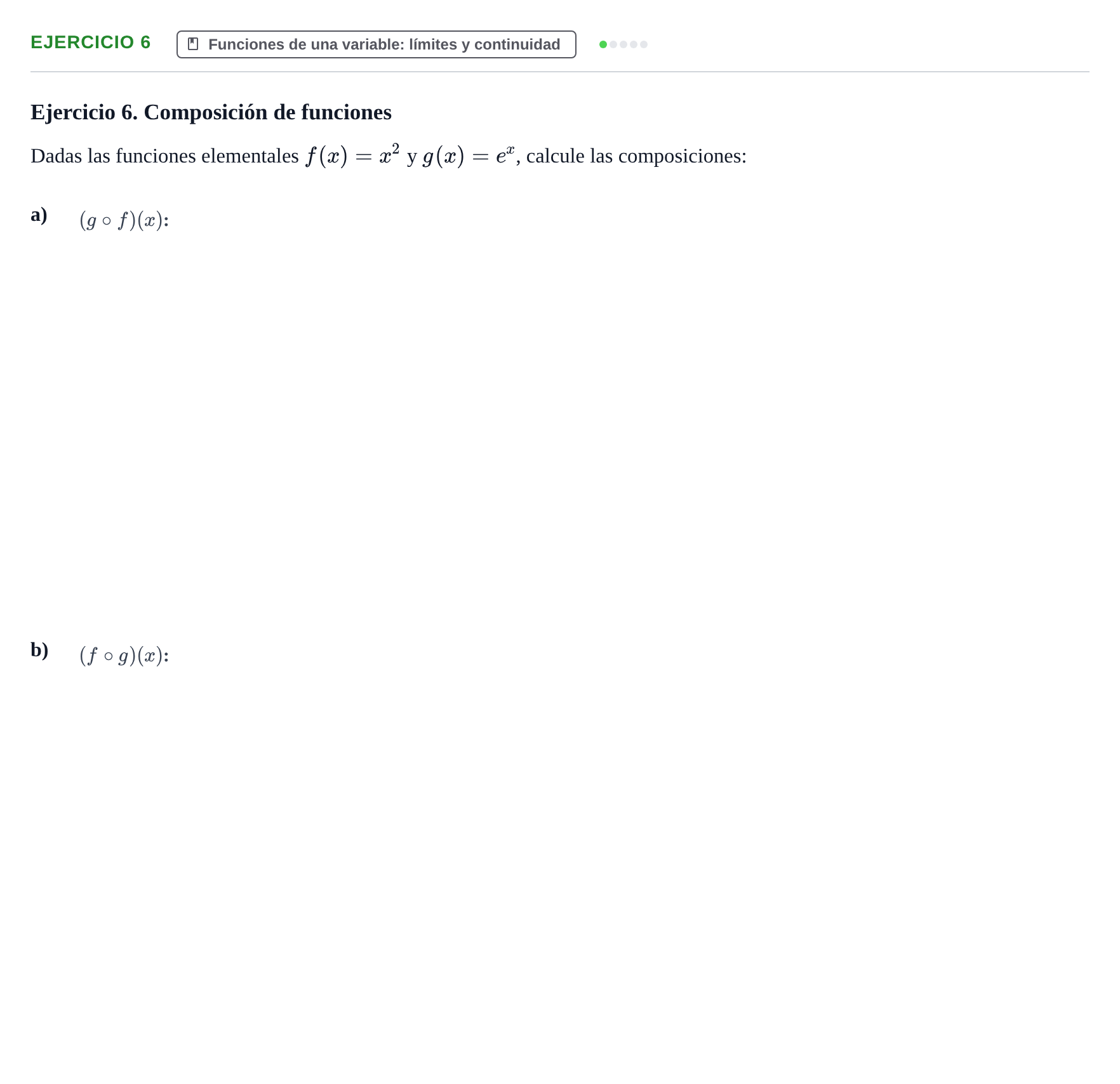 Enunciado: Ejercicio 6