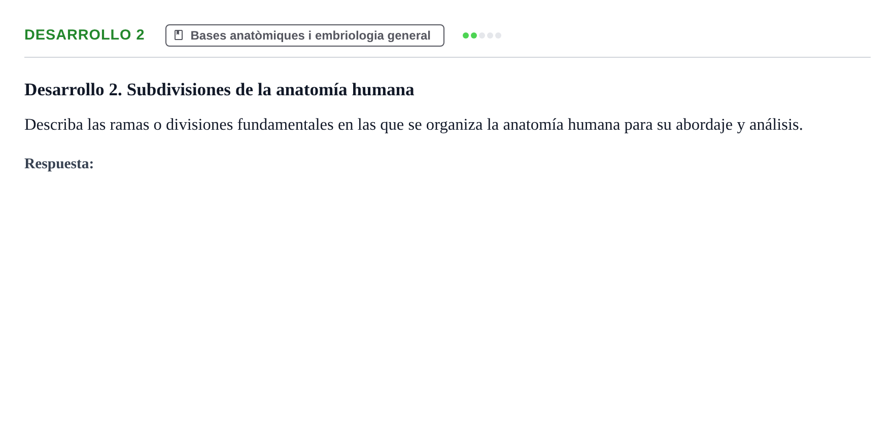 Enunciado: Desarrollo 2