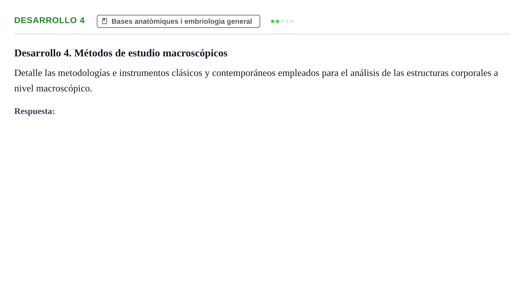 Enunciado: Desarrollo 4