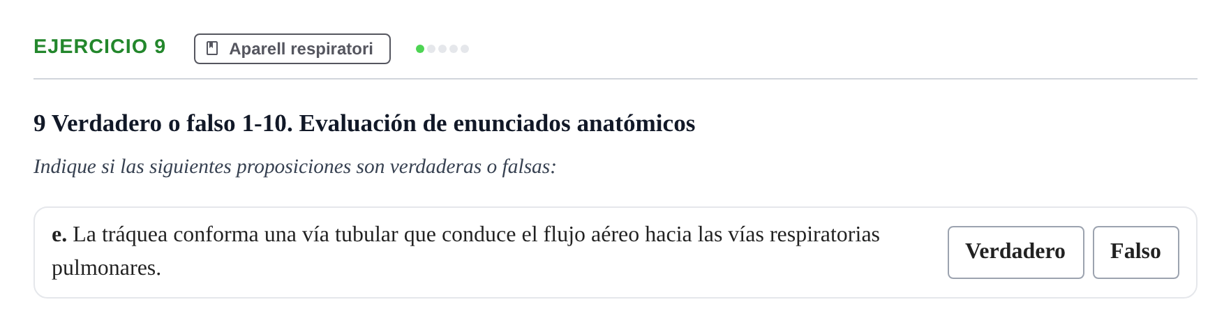 Enunciado: 9 - Aparell respiratori