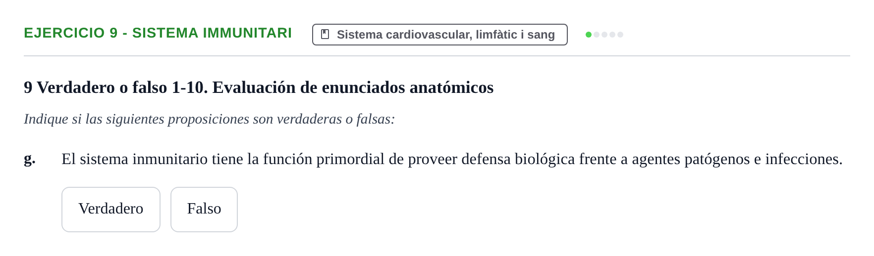 Enunciado: 9 - Sistema immunitari