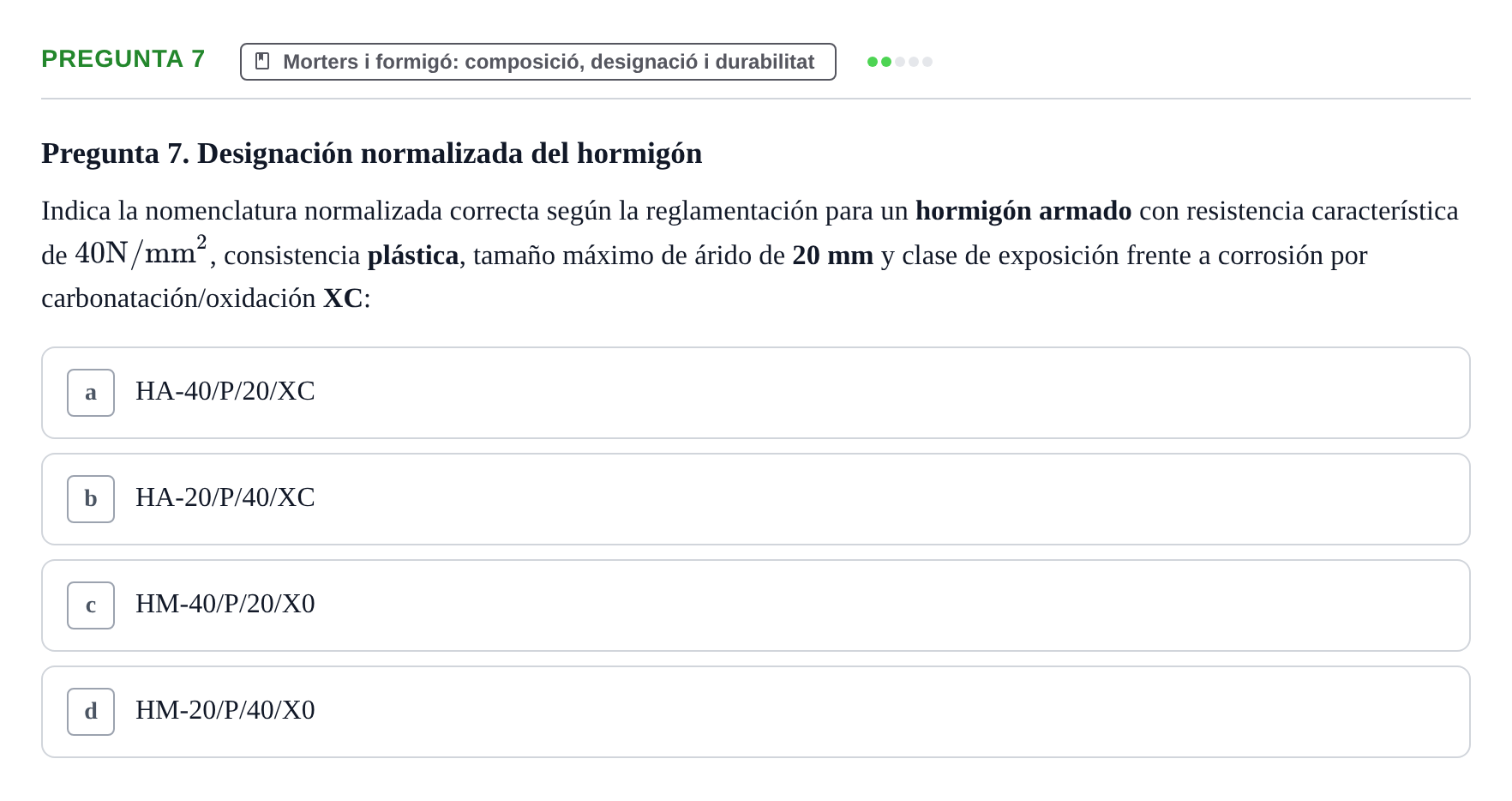 Enunciado: Pregunta 7