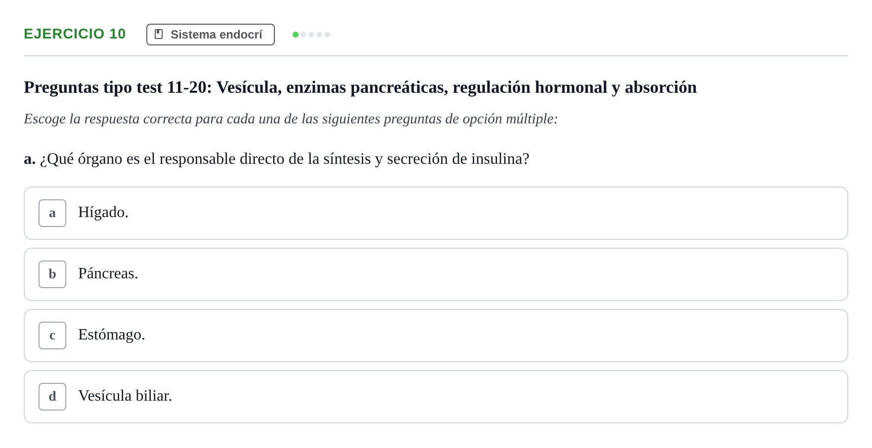 Enunciado: 10 - Sistema endocrí