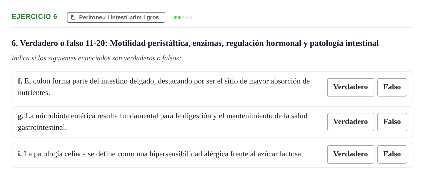 Enunciado: 6 - Peritoneu i intestí prim i gros