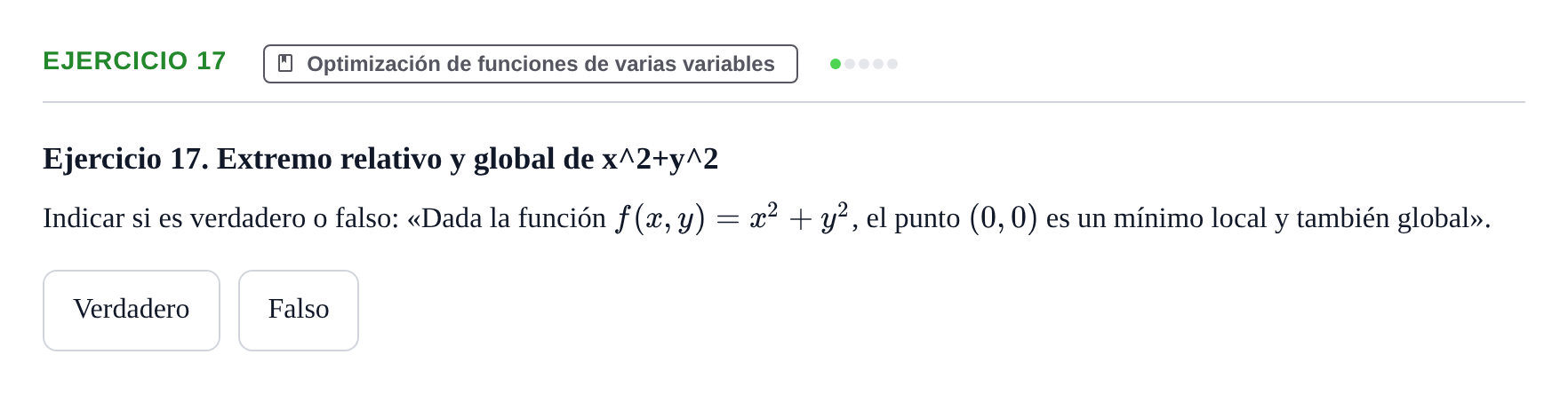 Enunciado: Ejercicio 17
