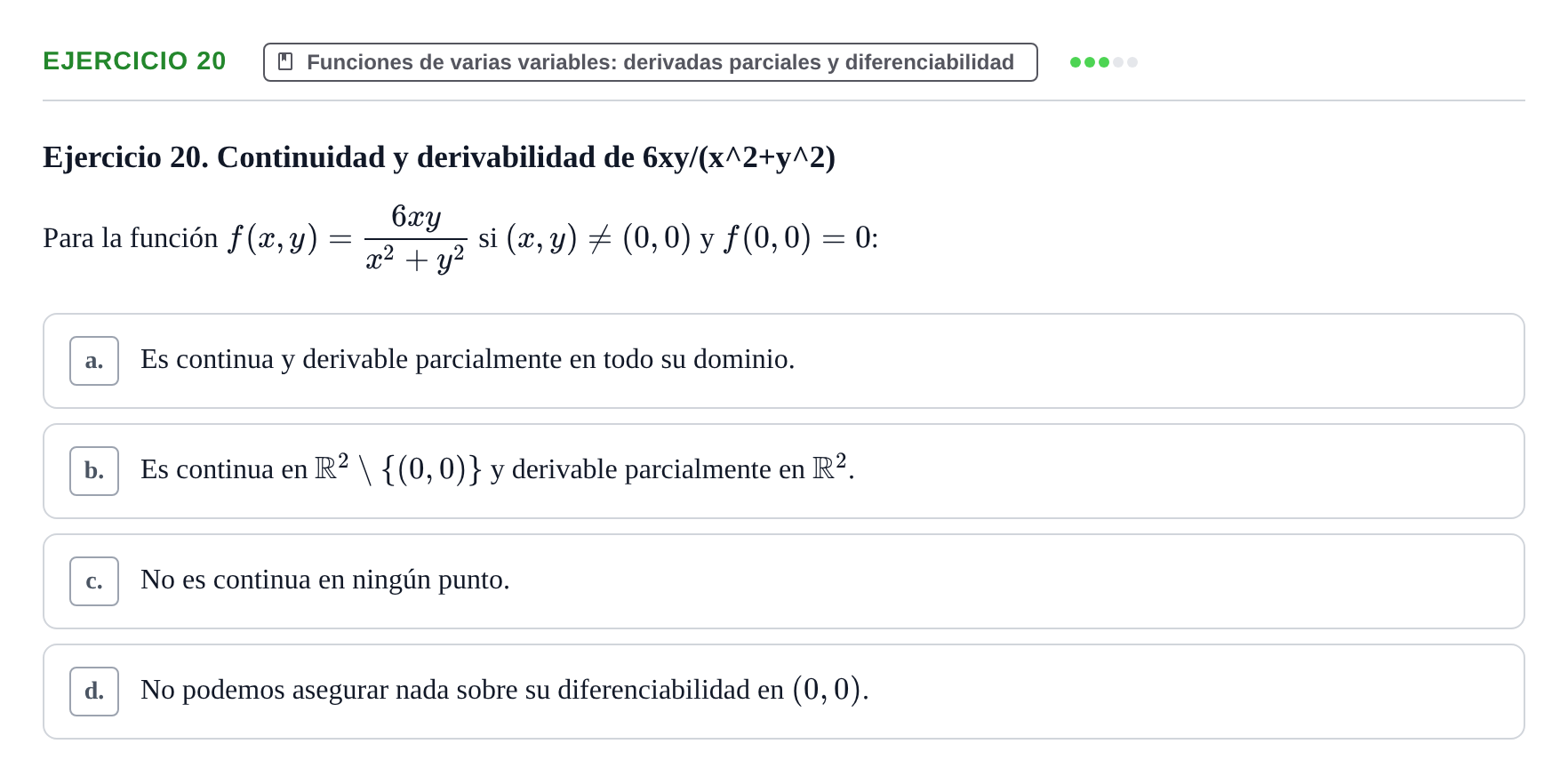 Enunciado: Ejercicio 20
