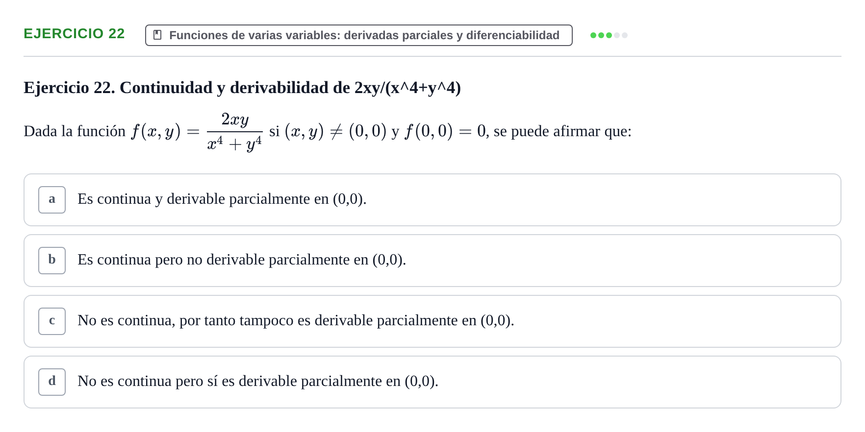 Enunciado: Ejercicio 22