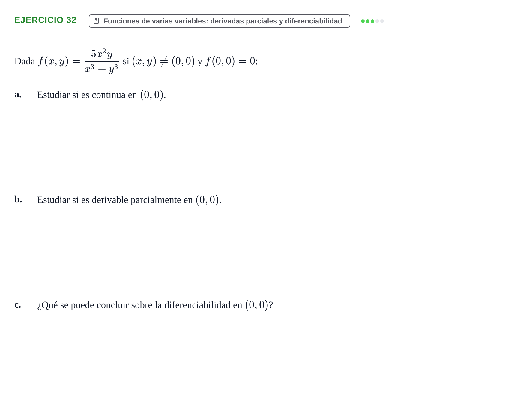 Enunciado: Ejercicio 32