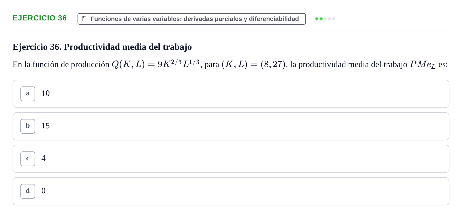 Enunciado: Ejercicio 36