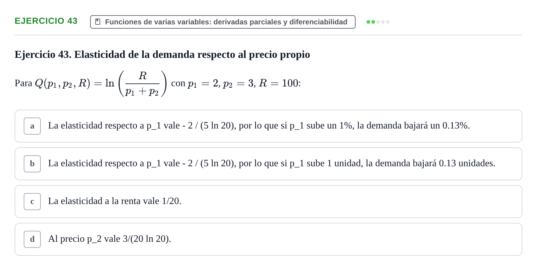 Enunciado: Ejercicio 43