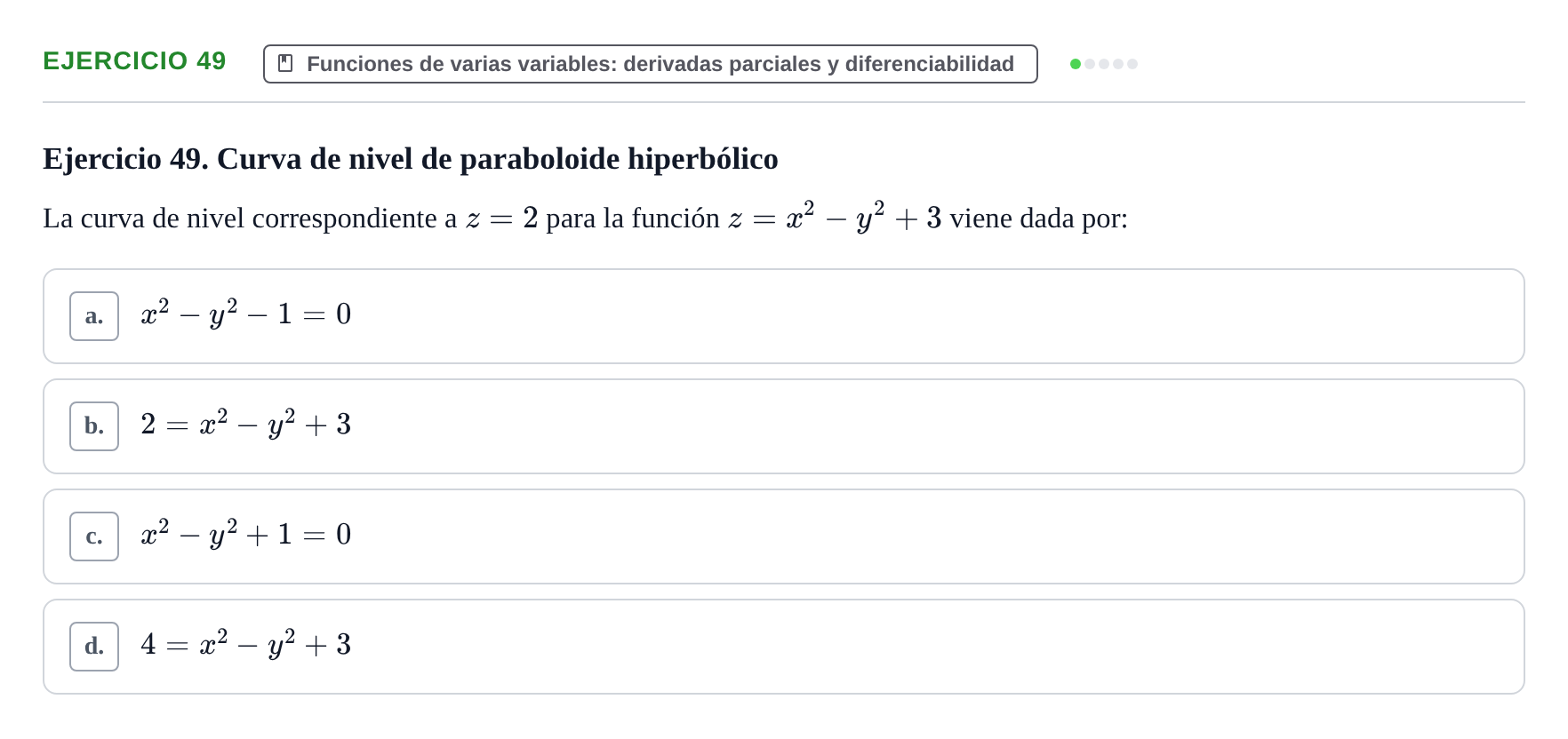 Enunciado: Ejercicio 49