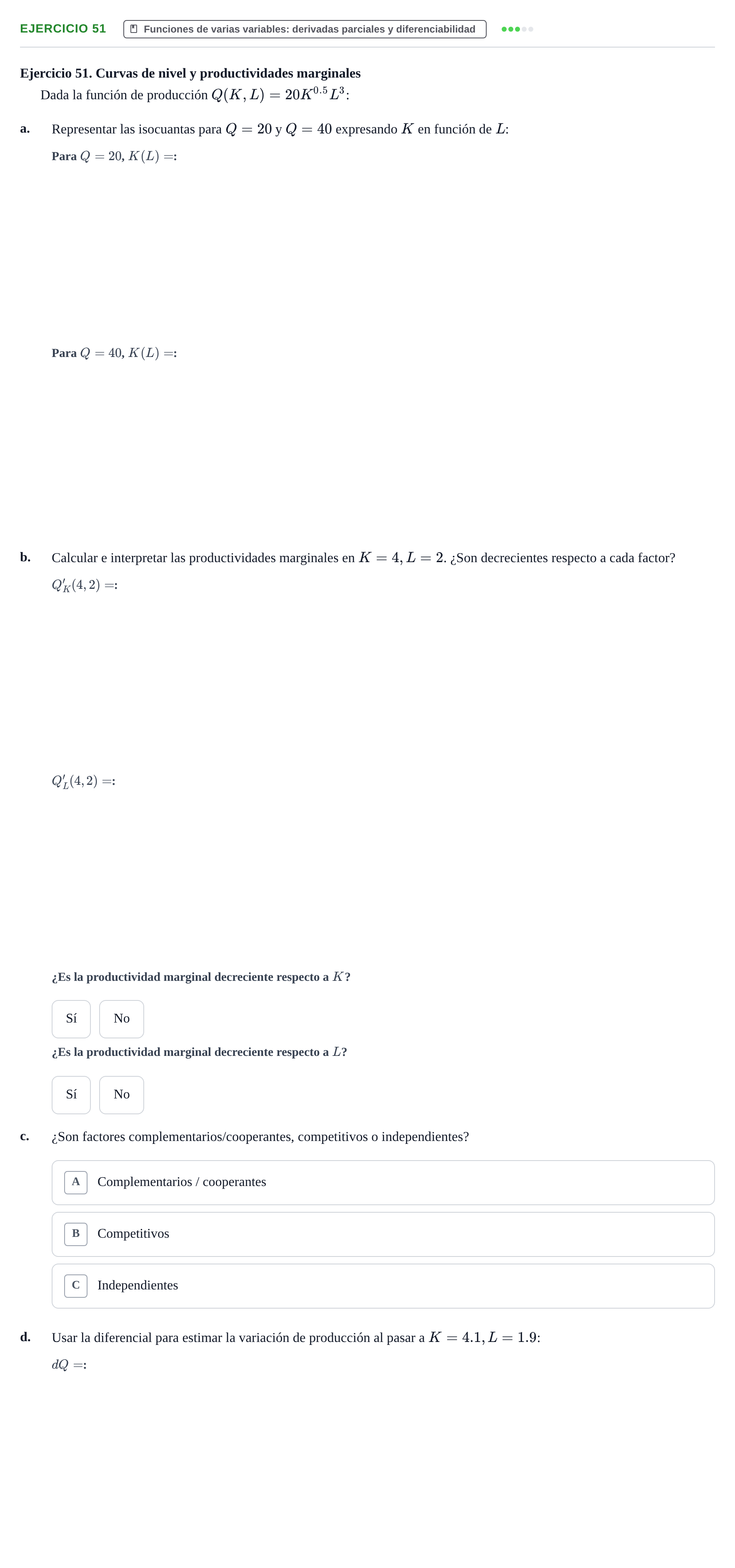 Enunciado: Ejercicio 51