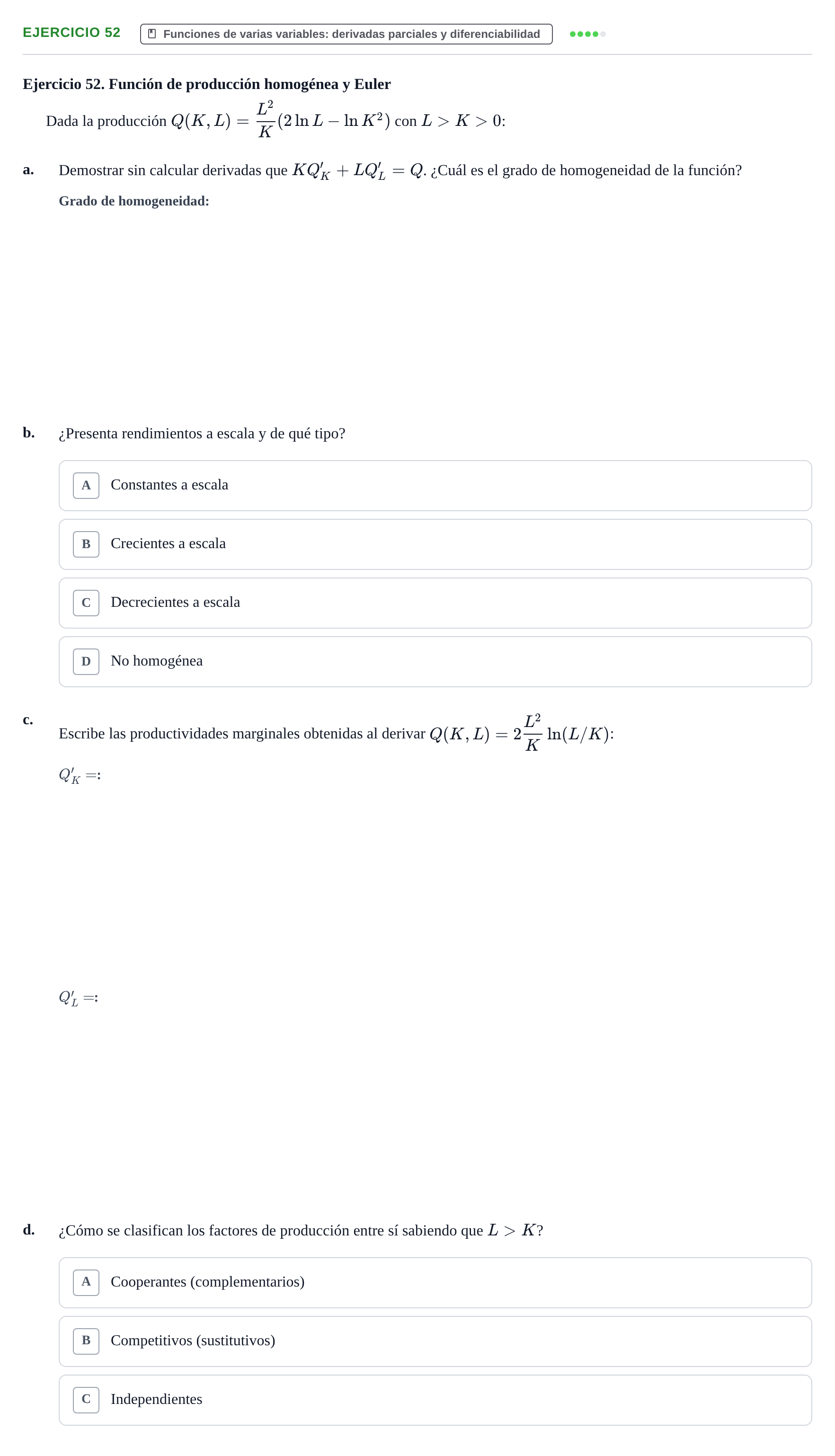 Enunciado: Ejercicio 52