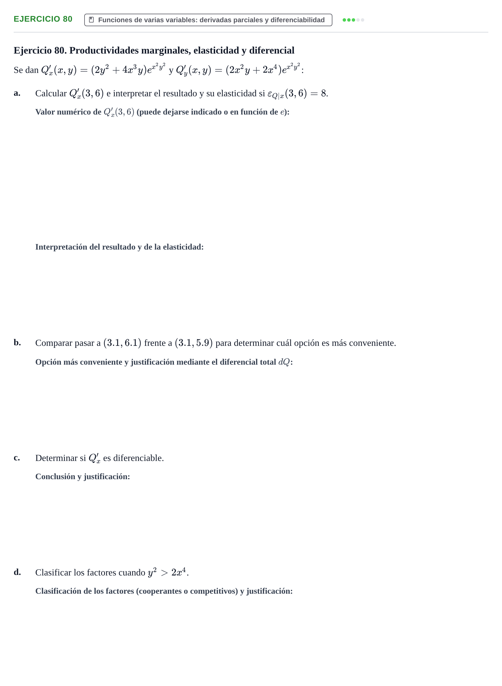 Enunciado: Ejercicio 80