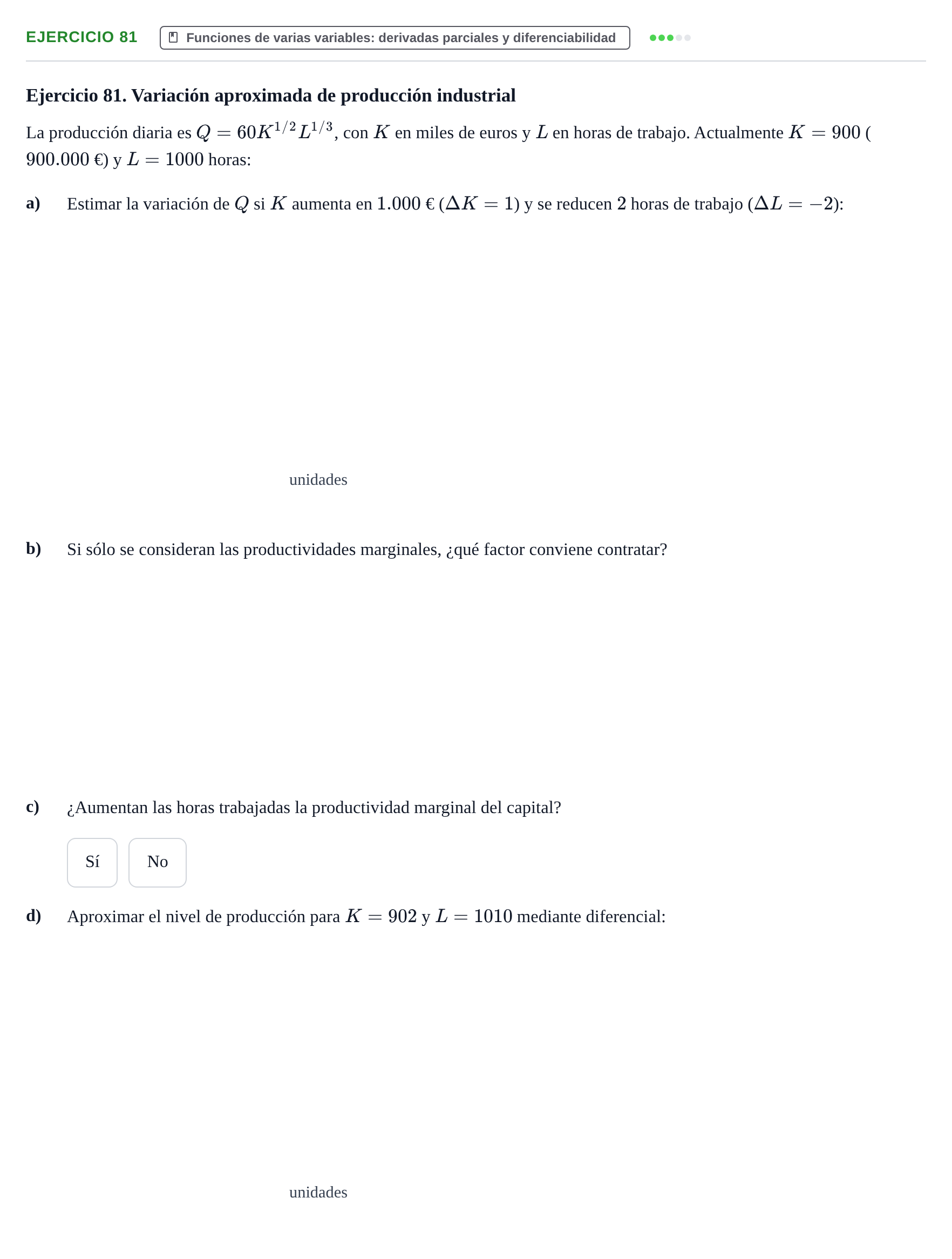 Enunciado: Ejercicio 81