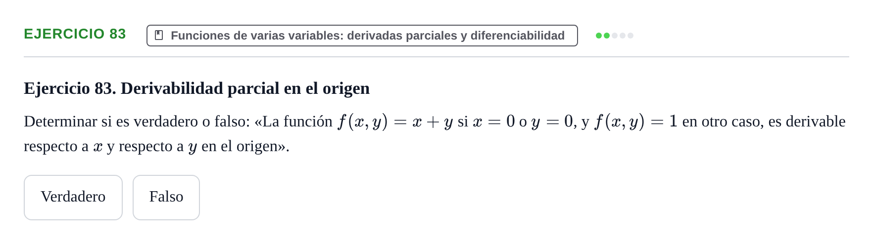 Enunciado: Ejercicio 83