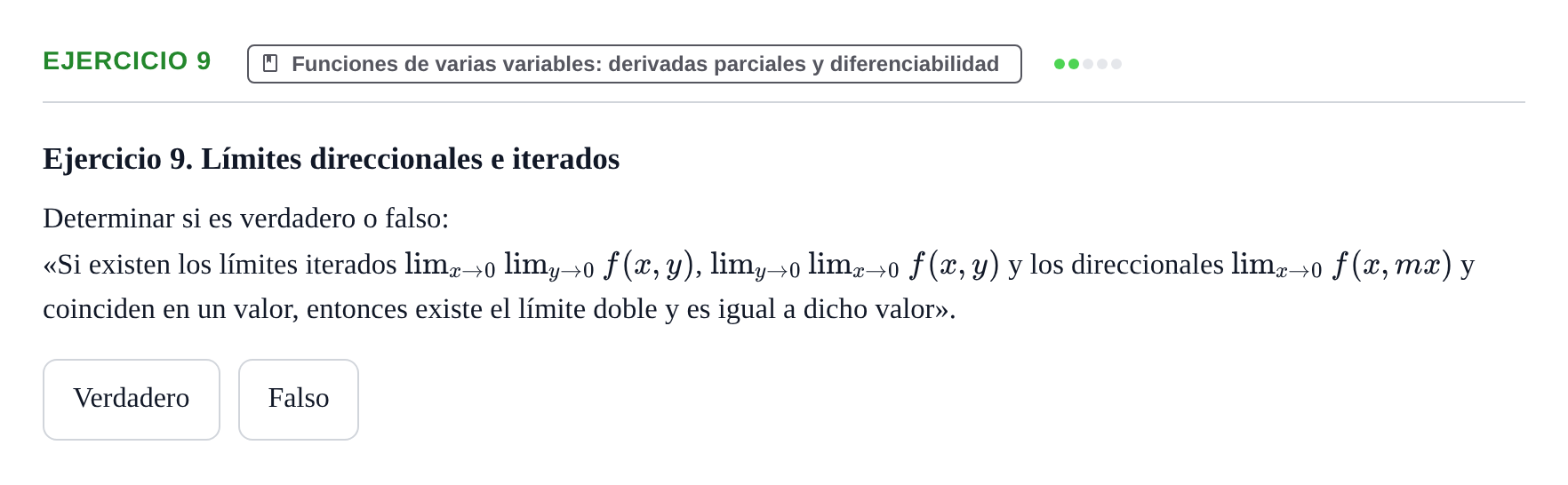 Enunciado: Ejercicio 9
