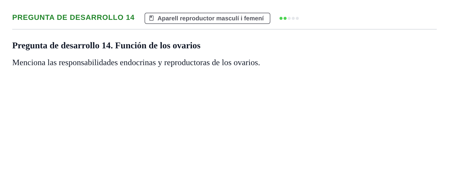 Enunciado: Pregunta de desarrollo 14